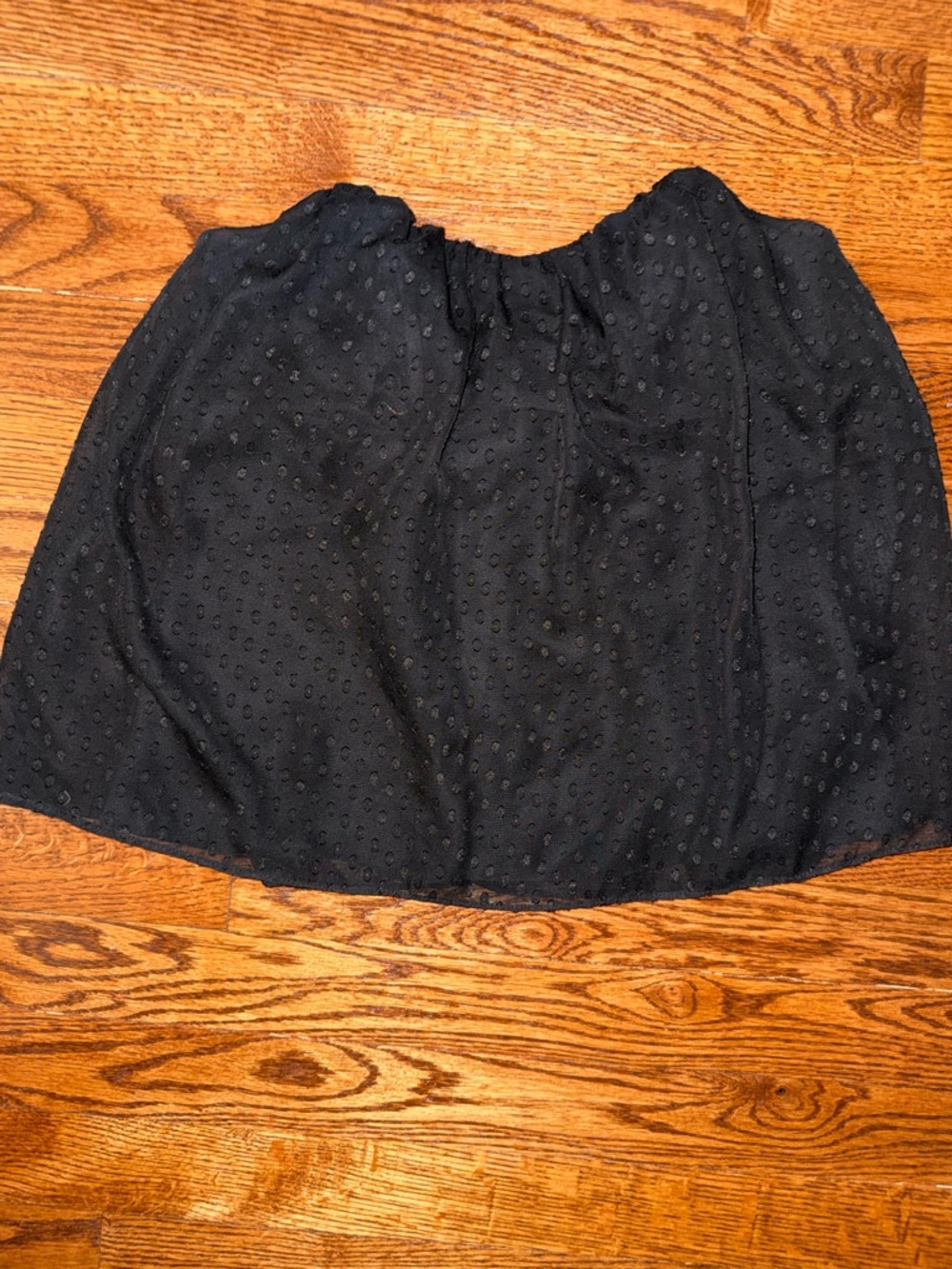 Kimchi Blue Black Eyelet Mini Skirt